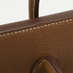 Hermes Gold Togo Leather Gold Finish Birkin 25 Bag