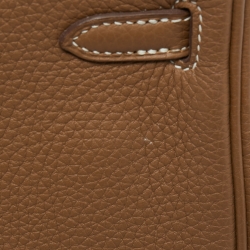 Hermes Gold Togo Leather Gold Finish Birkin 25 Bag