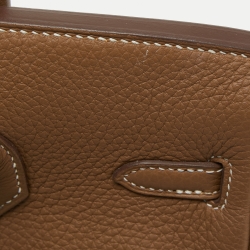 Hermes Gold Togo Leather Gold Finish Birkin 25 Bag
