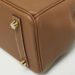 Hermes Gold Togo Leather Gold Finish Birkin 25 Bag