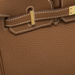 Hermes Gold Togo Leather Gold Finish Birkin 25 Bag