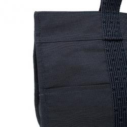 Pre Owned Hermes Grey Canvas Herline Tote MM