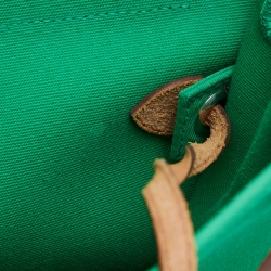 Hermes Bambou/Natural Canvas and Leather Herbag Zip 31 Bag