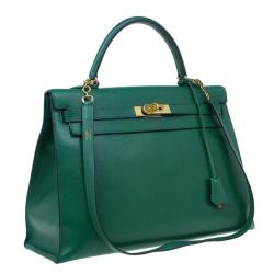 Hermes Vintage Emerald Green Kelly 36