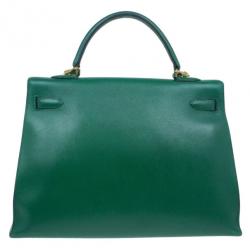 Hermes Vintage Emerald Green Kelly 36
