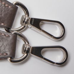 Pre Owned Hermes Chocolat Taurillon Clemence Leather Evelyne TPM Bag