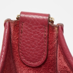 Pre Owned Hermes Tosca Taurillon Clemence Leather Evelyne III PM Bag