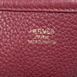 Pre Owned Hermes Tosca Taurillon Clemence Leather Evelyne III PM Bag