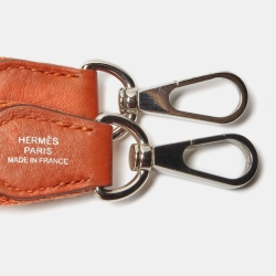 Pre Owned Hermes Feu Taurillon Clemence Leather Evelyne TPM Bag