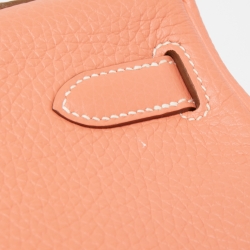 Pre Owned Hermes Crevette Taurillon Clemence Leather Gold Finish Kelly Retourne 32 Bag