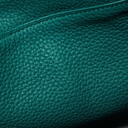 Pre Owned Hermes Bleu Zanzibar/Malachite Taurillon Clemence Leather Palladium Hardware Lindy 26 Bag