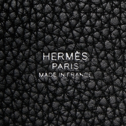 Pre Owned Hermes Black Taurillon Clemence Leather Picotin Lock 18 Bag