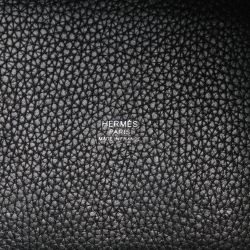 Pre Owned Hermes Black Taurillon Clemence Leather Picotin Lock 18 Bag