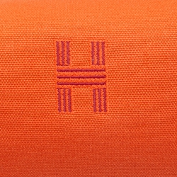 Hermès Orange/Rouge H Canvas Small Bride-a-Brac Case