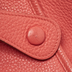 Pre Owned Hermès Rose Jaipur Taurillon Clemence Leather Evelyne III GM Bag