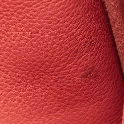 Pre Owned Hermès Rose Jaipur Taurillon Clemence Leather Evelyne III GM Bag