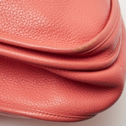 Pre Owned Hermès Rose Jaipur Taurillon Clemence Leather Evelyne III GM Bag