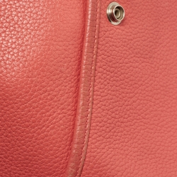 Pre Owned Hermès Rose Jaipur Taurillon Clemence Leather Evelyne III GM Bag