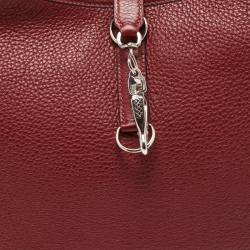 Pre Owned Hermes Rouge H Taurillon Clemence Trim Bag