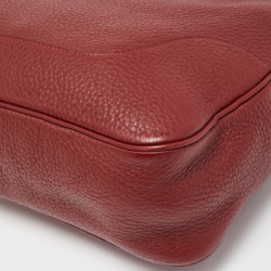 Pre Owned Hermes Rouge H Taurillon Clemence Trim Bag