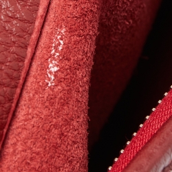 Pre Owned Hermes Rouge H Taurillon Clemence Trim Bag