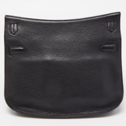 Pre Owned Hermes Black Taurillon Clemence Leather Palladium Finish Jypsiere 28 Bag