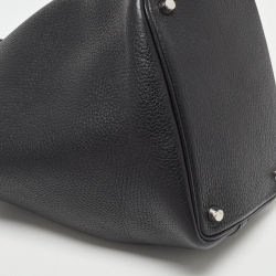 Pre Owned Hermes Black Taurillon Clemence Leather Picotin Lock 18 Bag