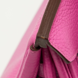 Pre Owned Hermès Magnolia Taurillon Clemence Leather Palladium Finish Birkin 30 Bag