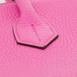 Pre Owned Hermès Magnolia Taurillon Clemence Leather Palladium Finish Birkin 30 Bag