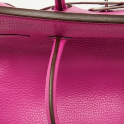 Pre Owned Hermès Magnolia Taurillon Clemence Leather Palladium Finish Birkin 30 Bag