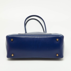 مملوكة مسبقًا Hermes Bleu Box Leather LA Tote