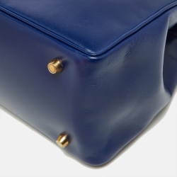 مملوكة مسبقًا Hermes Bleu Box Leather LA Tote