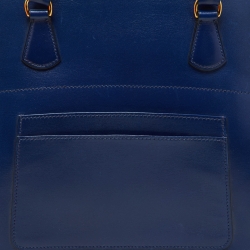 مملوكة مسبقًا Hermes Bleu Box Leather LA Tote