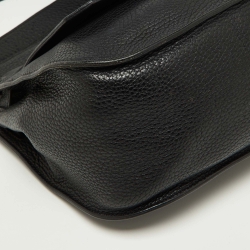 Pre Owned Hermes Black Taurillon Clemence Leather Palladium Finish Jypsiere 28 Bag