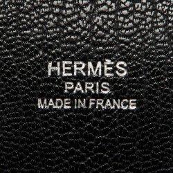 Pre Owned Hermes Black Taurillon Clemence Leather Palladium Finish Jypsiere 28 Bag
