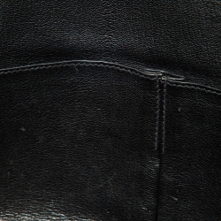 Pre Owned Hermes Black Taurillon Clemence Leather Palladium Finish Jypsiere 28 Bag
