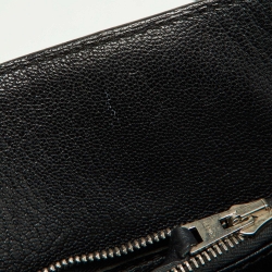 Pre Owned Hermes Black Taurillon Clemence Leather Palladium Finish Jypsiere 28 Bag