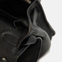 Pre Owned Hermes Black Taurillon Clemence Leather Palladium Finish Jypsiere 28 Bag