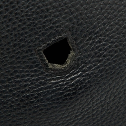Pre Owned Hermes Black Taurillon Clemence Leather Palladium Finish Jypsiere 28 Bag