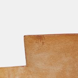 Pre Owned Hermes Brown Canvas Leather Herbag MM