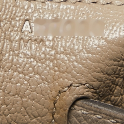 Pre Owned Hermes Gris Asphalt Epsom Leather Gold Finish Kelly Sellier 35 Bag