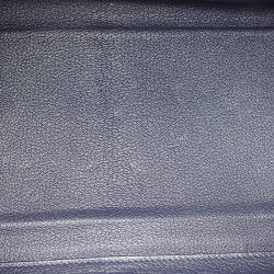 Pre Owned Hermes Bleu Saphir Taurillon Clemence Leather Palladium Finish Kelly Retourne 35 Bag