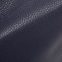 Pre Owned Hermes Bleu Saphir Taurillon Clemence Leather Palladium Finish Kelly Retourne 35 Bag