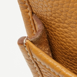 Pre Owned Hermes Natural Sable Taurillon Clemence Leather Evelyne III GM Bag