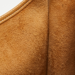 Pre Owned Hermes Natural Sable Taurillon Clemence Leather Evelyne III GM Bag