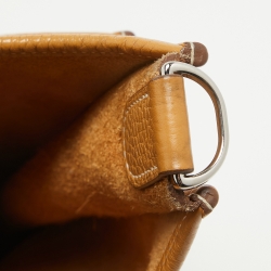 Pre Owned Hermes Natural Sable Taurillon Clemence Leather Evelyne III GM Bag