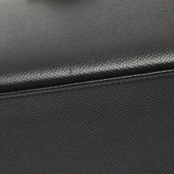 Hermes Noir Epsom Leather Gold Finish Kelly Sellier 25 Bag