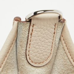 Pre Owned Hermes Parchemin Taurillon Clemence Leather Evelyne III PM Bag