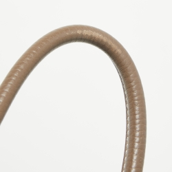 Pre Owned Hermes Taupe Taurillon Clemence Leather Palladium Finish Lindy 26 Bag