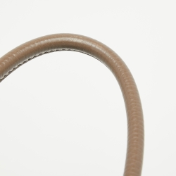 Pre Owned Hermes Taupe Taurillon Clemence Leather Palladium Finish Lindy 26 Bag